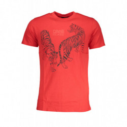 CAVALLI T-SHIRT MANCHES COURTES HOMME CLASS ROUGE