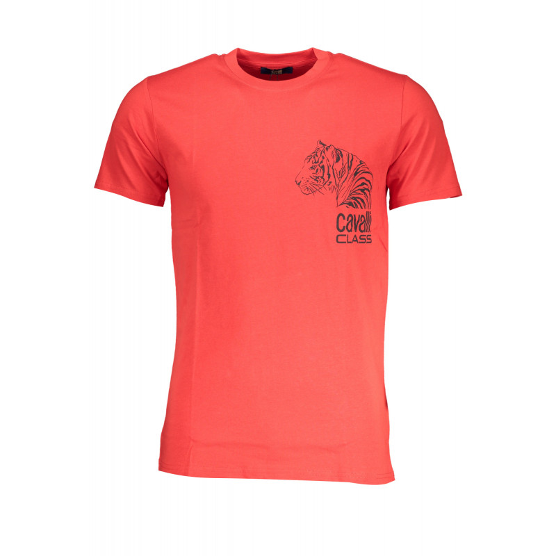 CAVALLI CLASS MEN'S SHORT SLEEVE T-SHIRT RED