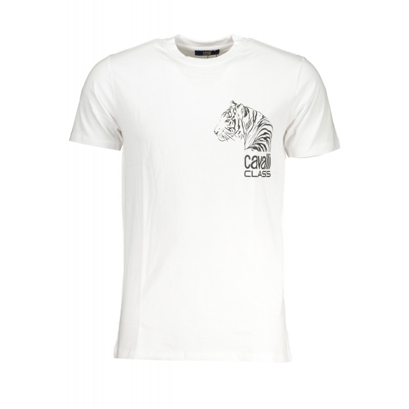 T-SHIRT MANCHES COURTES HOMME CAVALLI CLASS BLANC