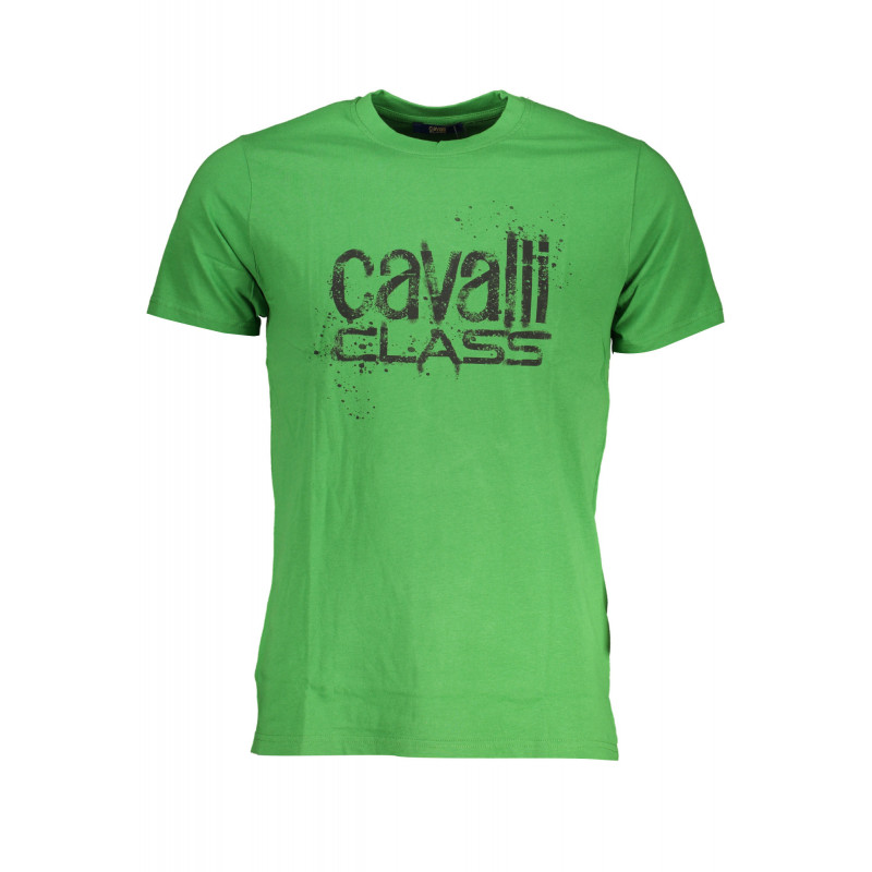 CAVALLI CLASS GRÜNES KURZÄRMELIGES HERREN-T-SHIRT