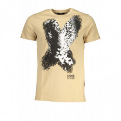 CAVALLI CLASS T-SHIRT MANICHE CORTE UOMO BEIGE