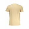 CAVALLI CLASS MEN'S SHORT SLEEVED T-SHIRT BEIGE