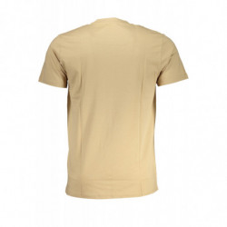 CAVALLI CLASS MEN'S SHORT SLEEVED T-SHIRT BEIGE
