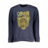 SUDADERA CAVALLI CLASS HOMBRE AZUL SIN CREMALLERA