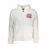 NAPAPIJRI MEN'S WHITE ZIP SWEATSHIRT
