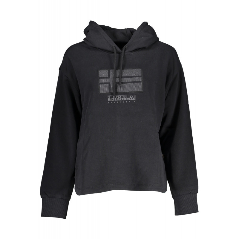 SUDADERA MUJER NAPAPIJRI SIN CREMALLERA NEGRO