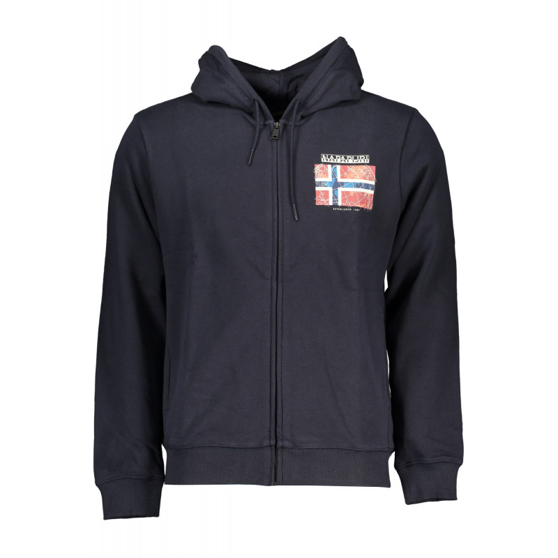 NAPAPIJRI HERREN-SWEATSHIRT MIT BLAUEM ZIP
