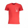 CAMISETA MANGA CORTA HOMBRE CAVALLI CLASS ROJA
