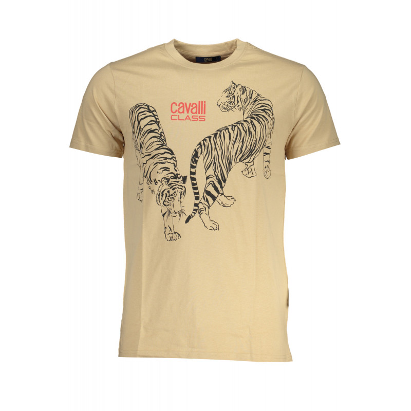 T-SHIRT MANCHES COURTES HOMME CAVALLI CLASS BEIGE