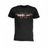 CAVALLI CLASS HERREN-KURZARM-T-SHIRT SCHWARZ