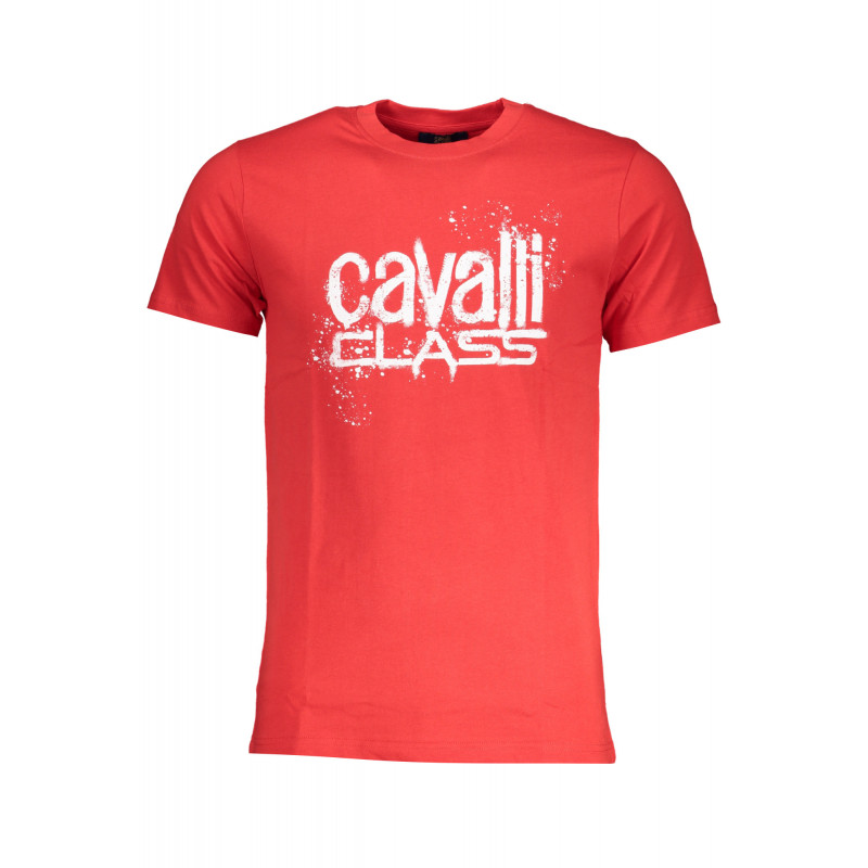 CAVALLI CLASS MEN'S SHORT SLEEVE T-SHIRT RED