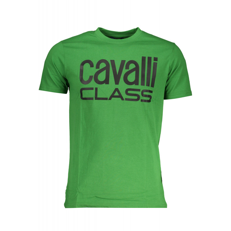 CAVALLI CLASS GRÜNES KURZÄRMELIGES HERREN-T-SHIRT