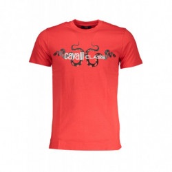 CAMISETA MANGA CORTA HOMBRE CAVALLI CLASS ROJA