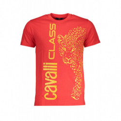 CAMISETA MANGA CORTA HOMBRE CAVALLI CLASS ROJA