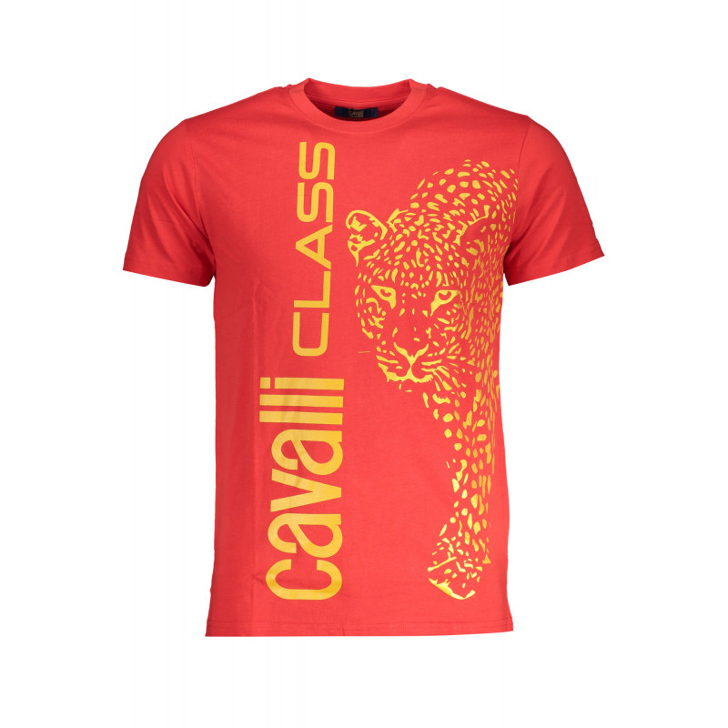 CAVALLI CLASS HERREN-KURZARM-T-SHIRT ROT