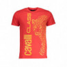 CAMISETA MANGA CORTA HOMBRE CAVALLI CLASS ROJA