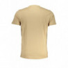 CAVALLI CLASS MEN'S SHORT SLEEVED T-SHIRT BEIGE