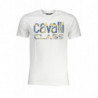 T-SHIRT MANCHES COURTES HOMME CAVALLI CLASS BLANC