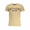 CAVALLI CLASS T-SHIRT MANICHE CORTE UOMO BEIGE