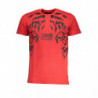 CAVALLI CLASS HERREN-KURZARM-T-SHIRT ROT