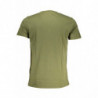 CAVALLI CLASS GREEN MEN'S SHORT SLEEVED T-SHIRT