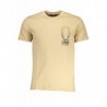 CAVALLI CLASS HERREN-KURZÄRMELIGES T-SHIRT BEIGE