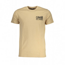 CAVALLI CLASS MEN'S SHORT SLEEVED T-SHIRT BEIGE