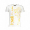 T-SHIRT MANCHES COURTES HOMME CAVALLI CLASS BLANC