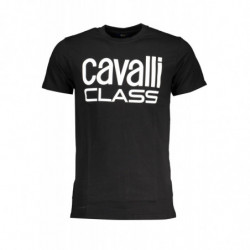 CAVALLI CLASS HERREN-KURZARM-T-SHIRT SCHWARZ