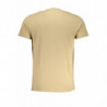 CAVALLI CLASS MEN'S SHORT SLEEVED T-SHIRT BEIGE
