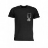 CAVALLI CLASS HERREN-KURZARM-T-SHIRT SCHWARZ
