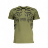 CAVALLI CLASS GRÜNES KURZÄRMELIGES HERREN-T-SHIRT