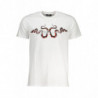 CAVALLI CLASS HERREN-KURZÄRMELIGES T-SHIRT WEISS