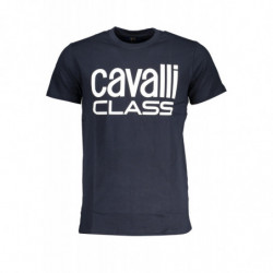 CAVALLI CLASS HERREN-KURZÄRMELIGES T-SHIRT BLAU