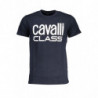 T-SHIRT MANCHES COURTES HOMME CAVALLI CLASS BLEU