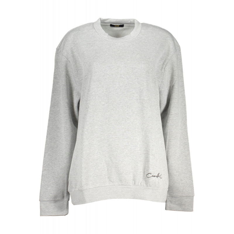 SWEAT-SHIRT SANS FERMETURE ÉCLAIR GRIS POUR FEMME CAVALLI CLASS