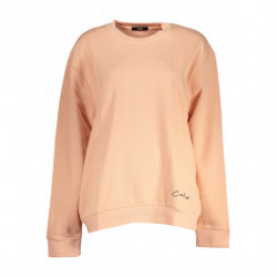 CAVALLI CLASS WOMEN'S PINK SWEATSHIRT WITHOUT ZIP