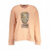 SWEAT-SHIRT FEMME CAVALLI CLASS ROSE SANS ZIP