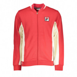 SUDADERA FILA HOMBRE CREMALLERA ROJA