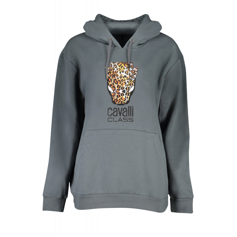 SUDADERA GRIS SIN CREMALLERA CAVALLI CLASS MUJER