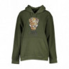CAVALLI CLASS WOMEN'S ZIPLESS SWEATSHIRT GREEN