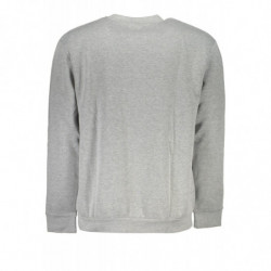 CAVALLI CLASS MEN'S GRAY ZIPLESS SWEATSHIRT