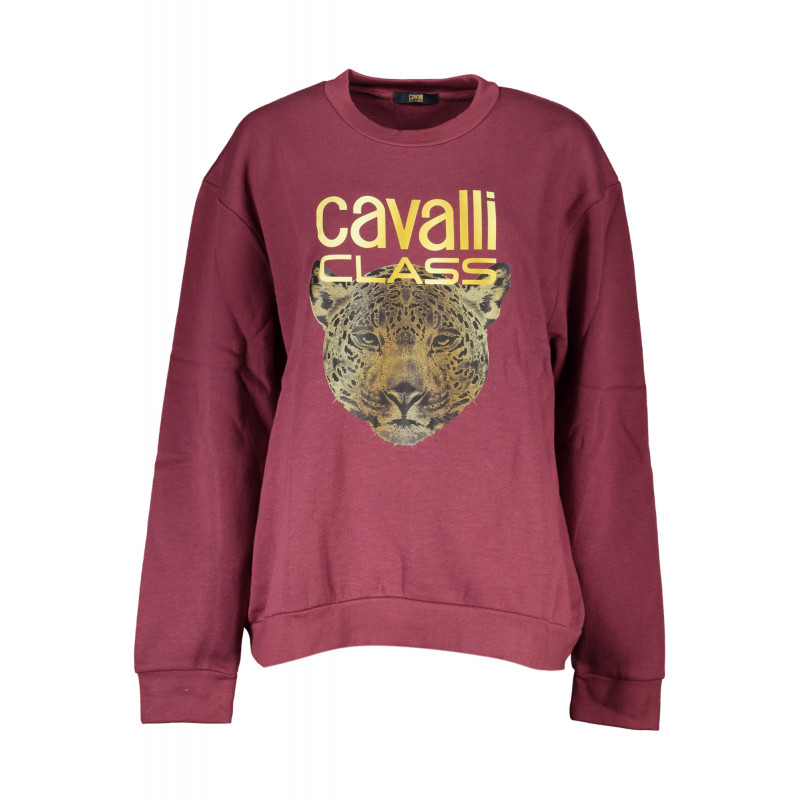 SWEAT-SHIRT FEMME CAVALLI CLASS SANS ZIP VIOLET