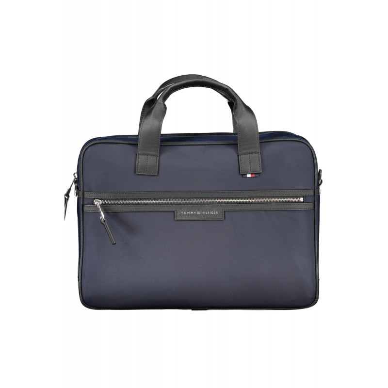TOMMY HILFIGER BLUE MEN'S BRIEFCASE