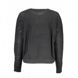 DESIGUAL BLACK WOMEN'S SWEATER