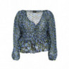 DESIGUAL WOMEN'S BLUE SWEATER