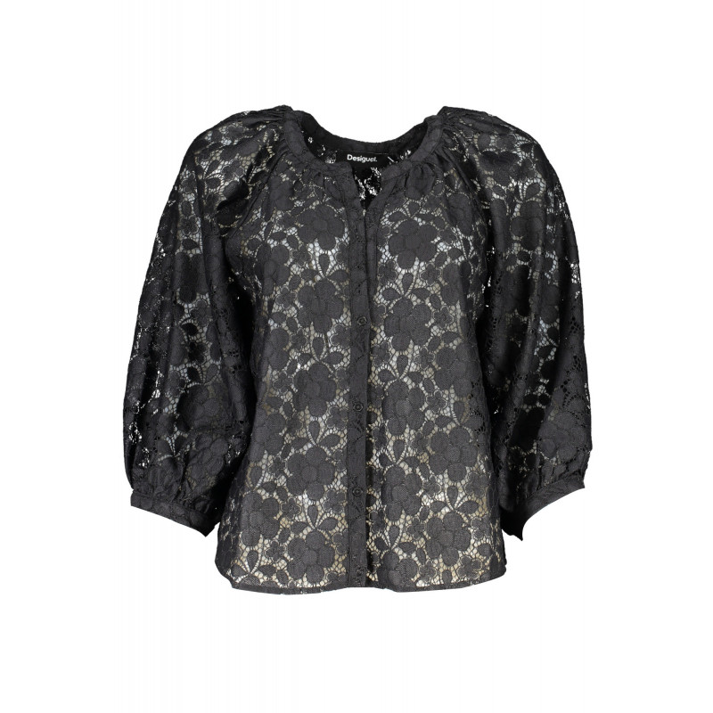 DESIGUAL CHEMISE À MANCHES LONGUES FEMME NOIR