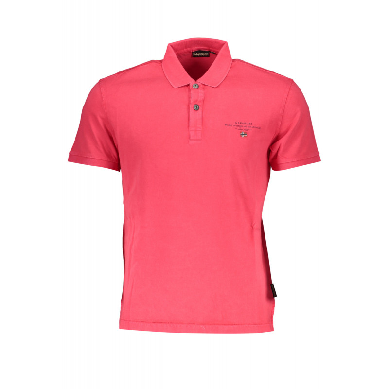 NAPAPIJRI POLO MANCHES COURTES HOMME ROSE