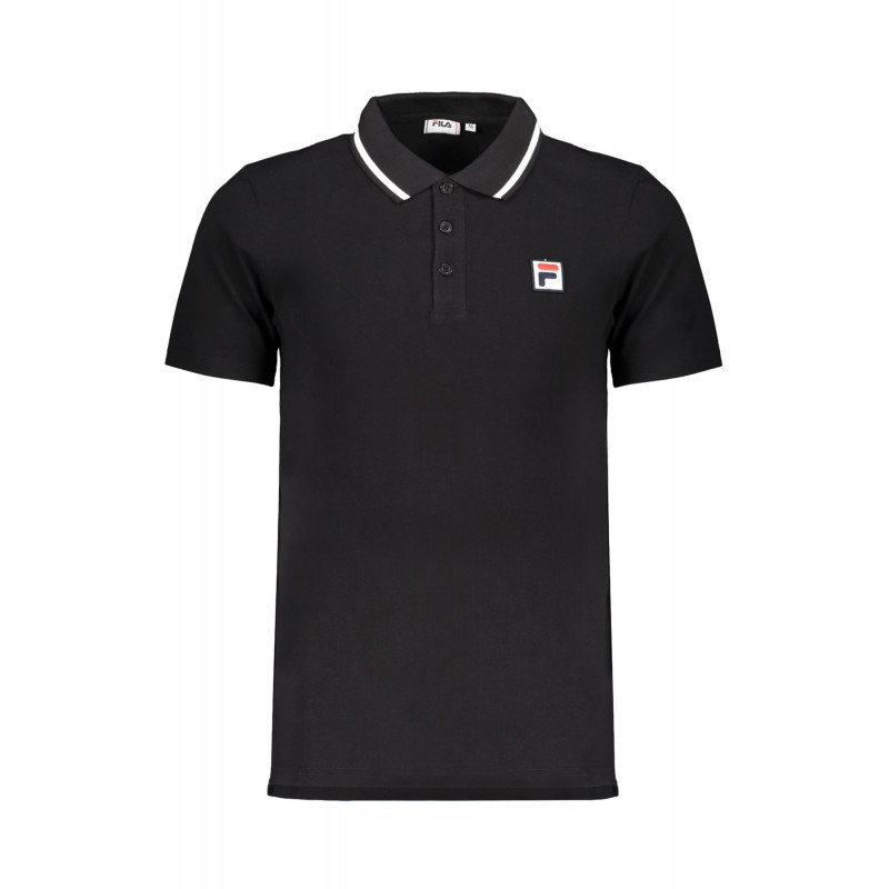 POLO FILA MANGA CORTA HOMBRE NEGRO