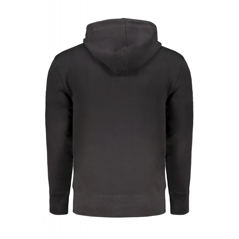SWEAT-SHIRT ZIPPÉ NOIR CALVIN KLEIN POUR HOMMES
